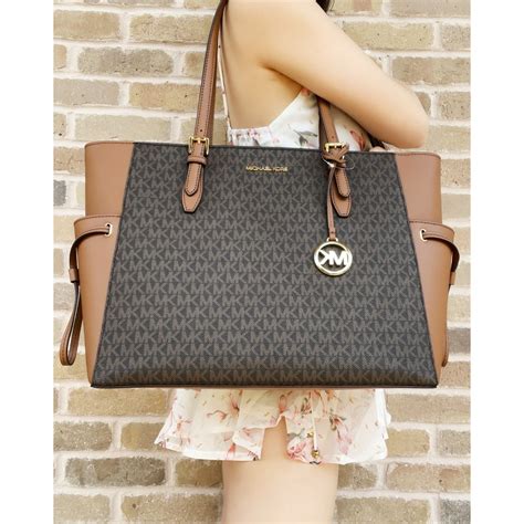 michael kors gilly drawstring bag|mike kors tote.